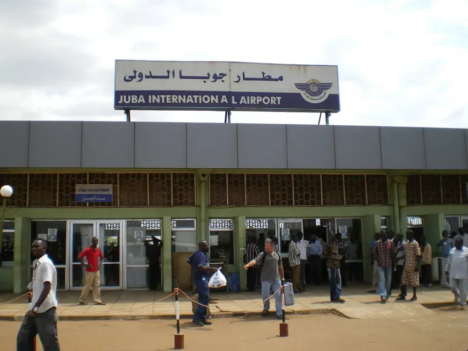 مطار جوبا الدولي في جنوب السودان