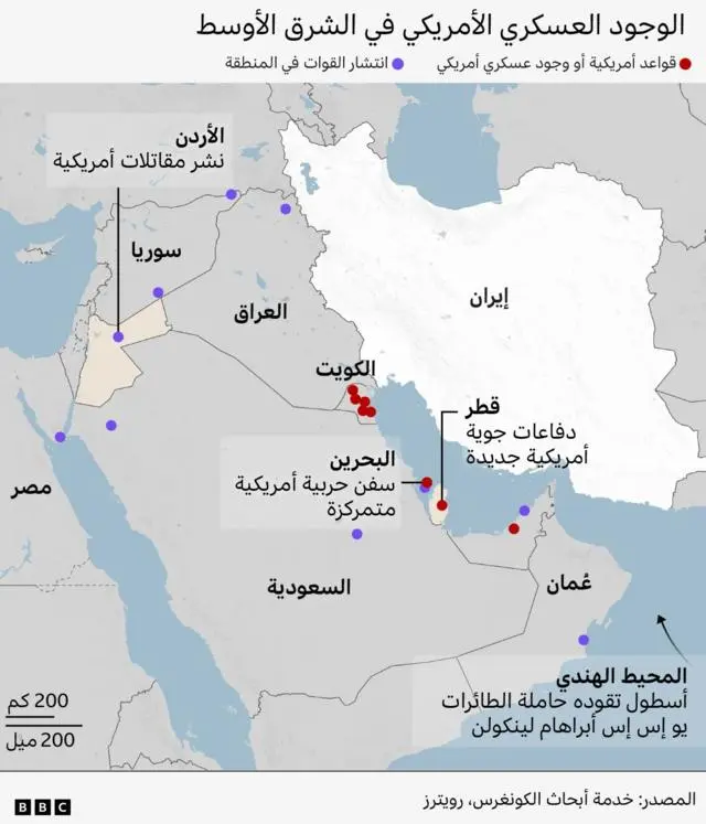 الوجود العسكري الأمريكي في الشرق الأوسط