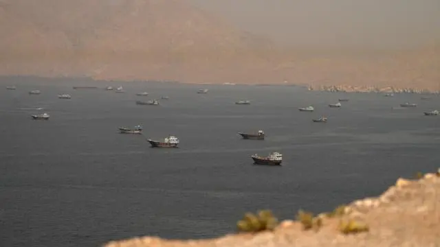 صورة أرشيفية لسفن في مضيق هرمز